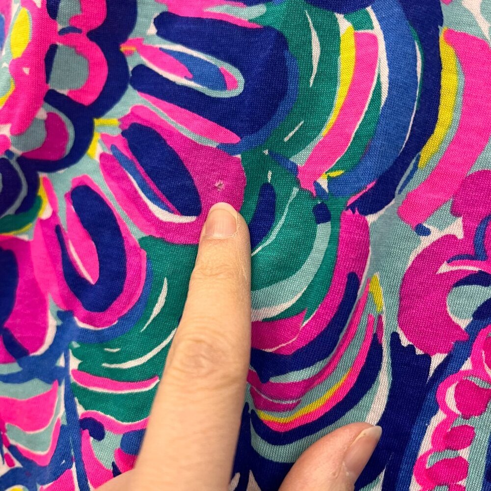 Lilly Pulitzer Kinsey Tank Top In Multi Psychedelic Sunshine Sz XXS - Picture 8 of 11